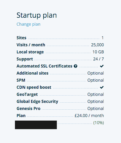 Website Hosting Details