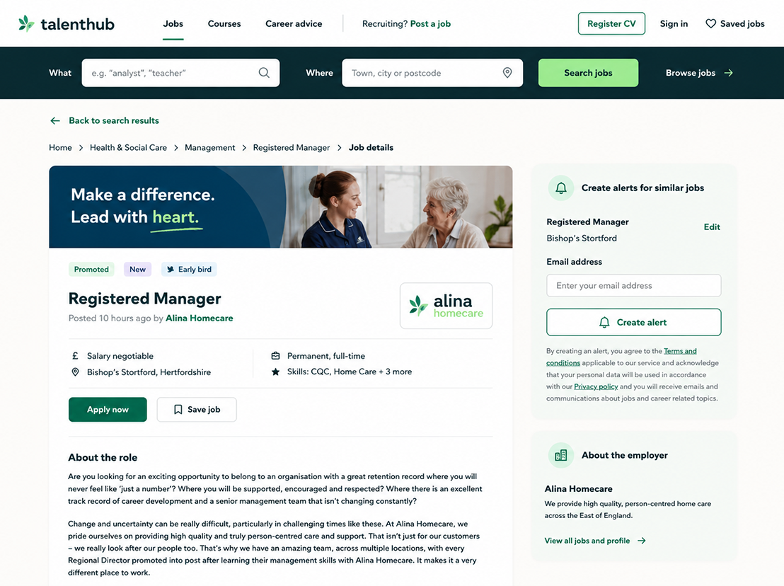 Job Search Platform Mockup