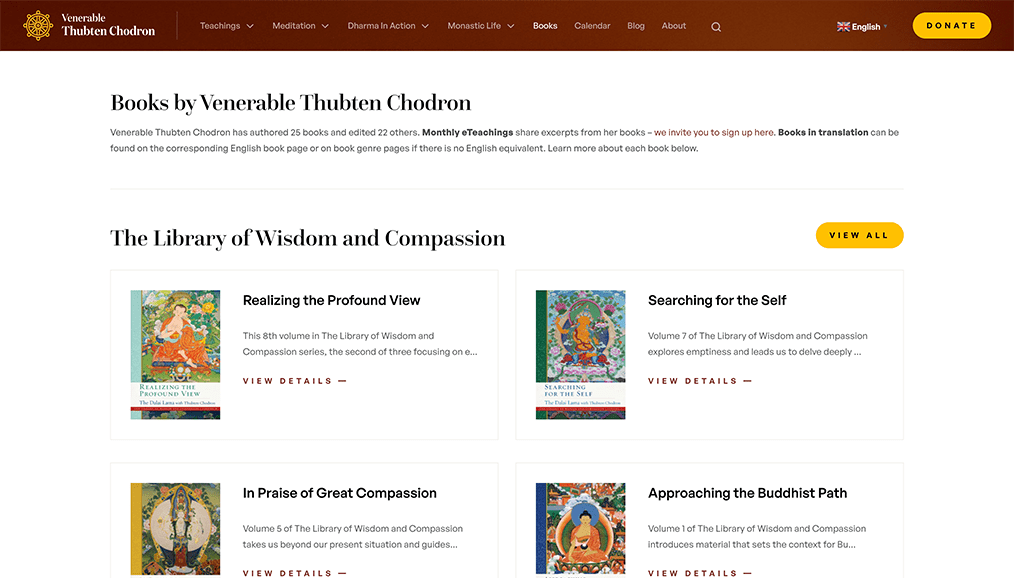 Professional website design for an online book library and publishing platform