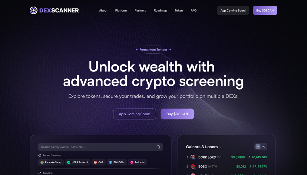 Website Design Crypto Platform